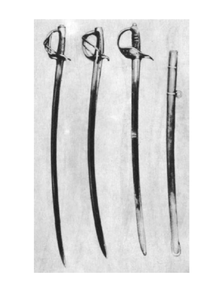 Рис. 1. Европейские сабли первой половины XIX в.