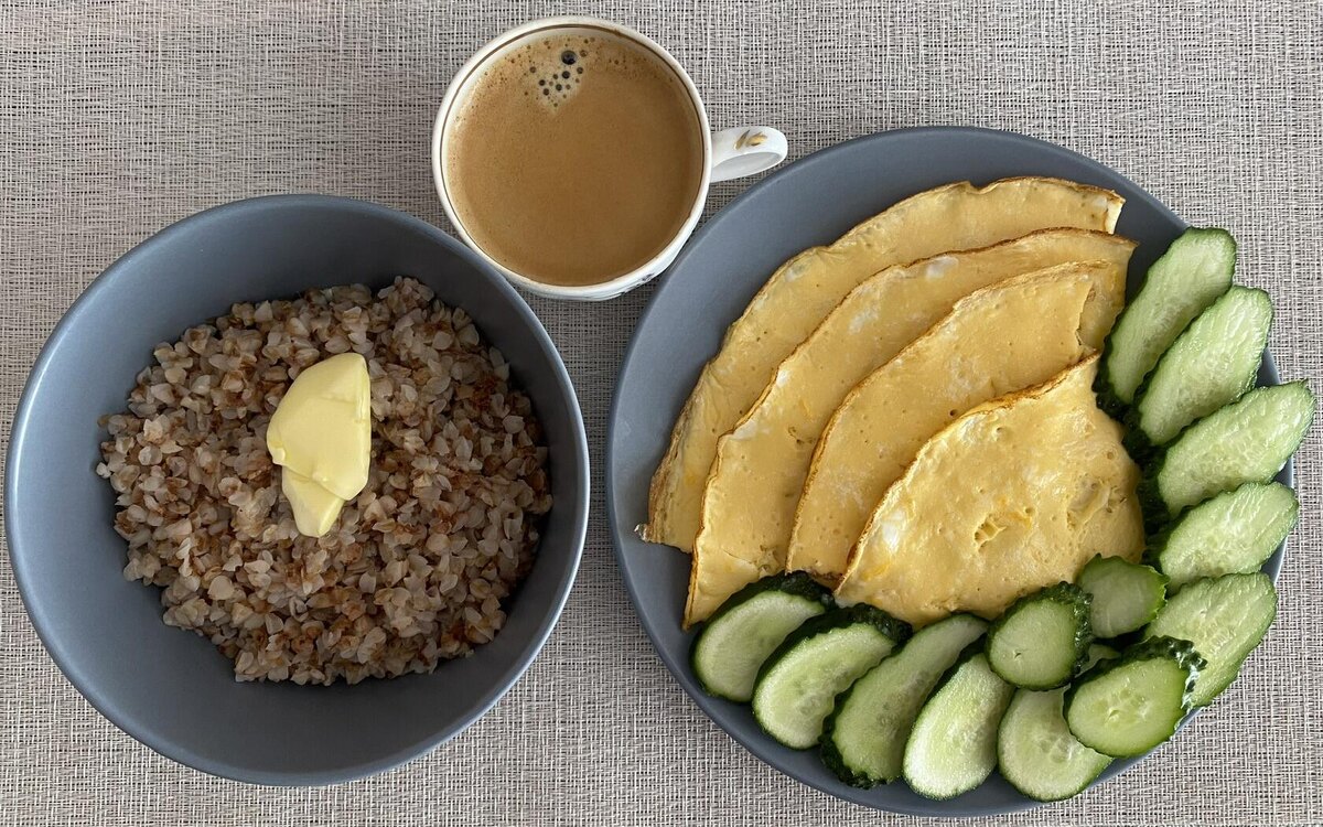 Мой завтрак. Фото автора