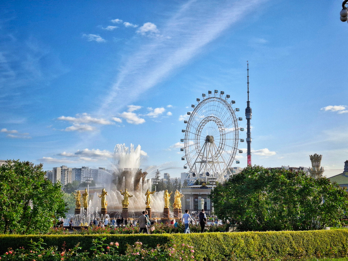 Фонтан Дружбы народов, Останкинская телебашня, самое большое колесо обозрения в Европе