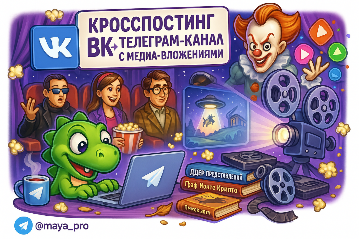    Кросспостинг ВКонтакте в Telegram: как автоматизация медиа-вложений меняет правила игры для SMM-админов Артур Хорошев