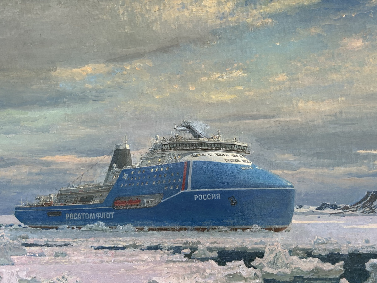 Фото картины художника-мариниста Сергея Пена