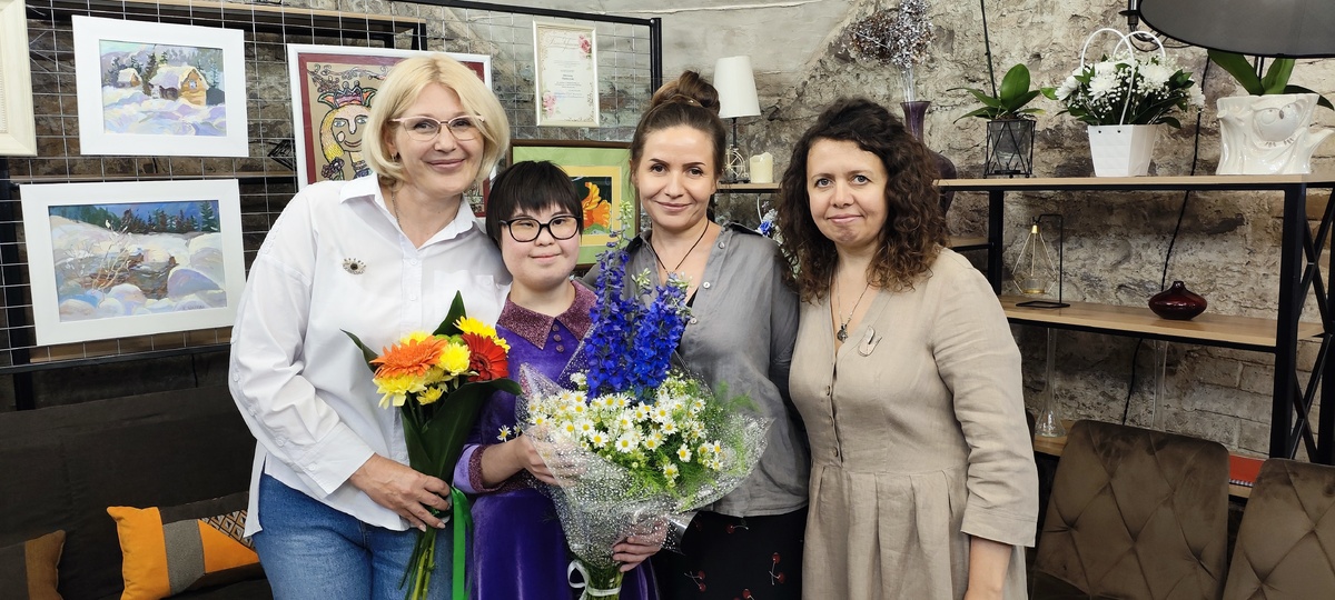 Наташа с любимыми учителями – музами ее творчества