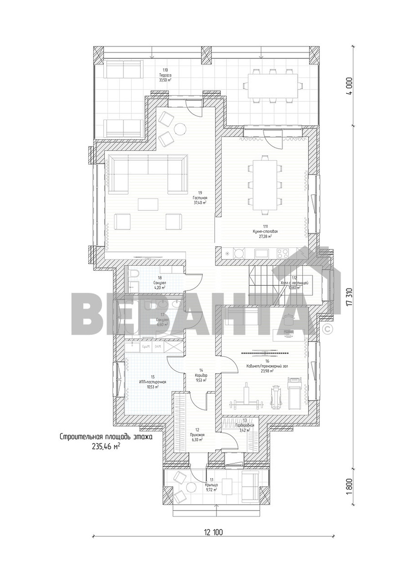 Планировка проекта «Вивьен»