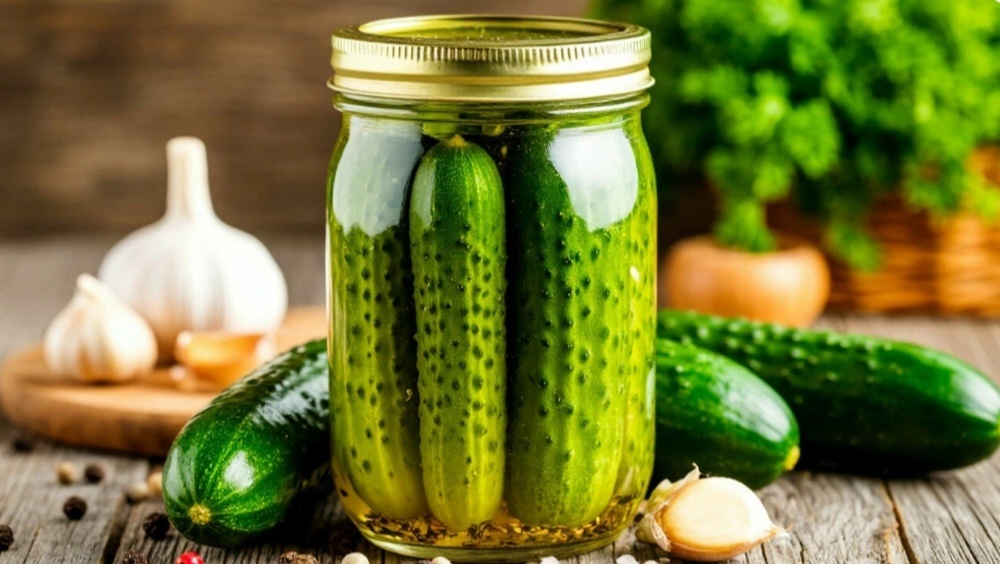 Хрустящие огурцы.