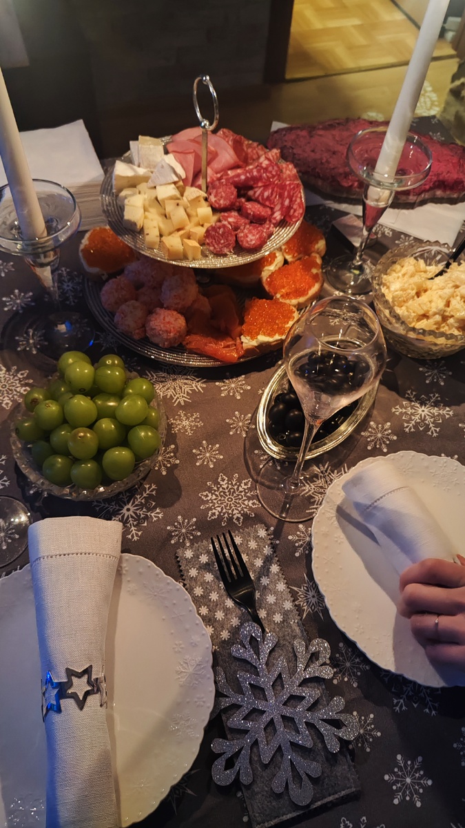 Вариант сервировки  с селедкой