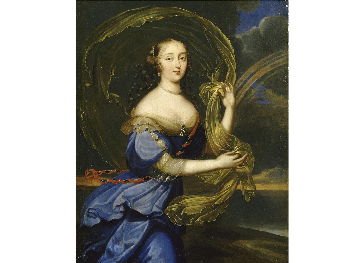 "Портрет молодой дамы в образе богини Ириды" (ранее предполагали, что это мадам де Монтеспан), неизвестный художник, вт .пол. XVII века. (с) Из коллекции Версаля