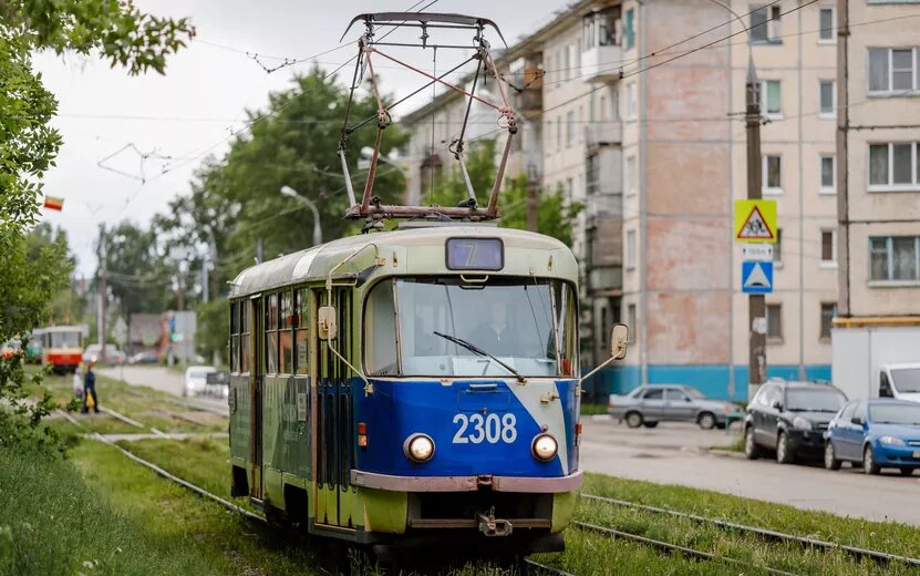    Трамваи не идут от «Океана» в гор. Металлургов в Ижевске