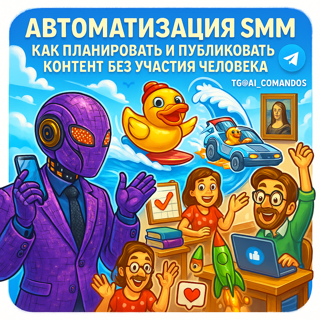    Автоматизация SMM за 47 минут: как постить контент без участия человека и без ошибок Дмитрий Попов | Comandos.ai