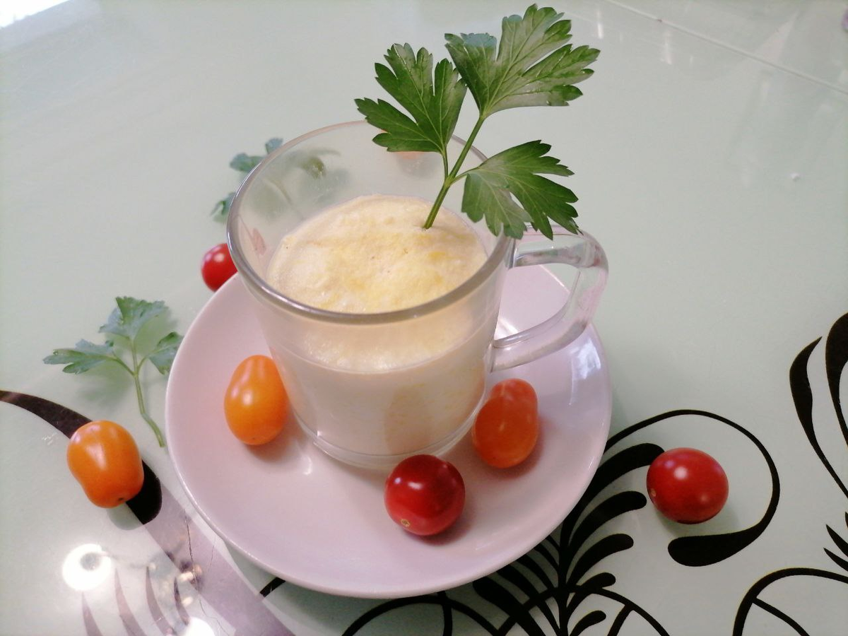 Фото автора к рецепту "Омлет в стакане", сам он запланирован на первые числа августа