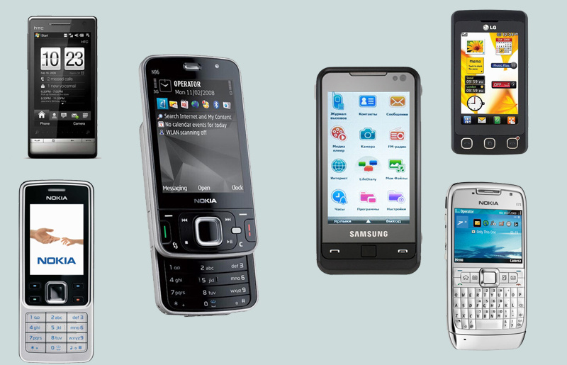 Телефоны 2008 года