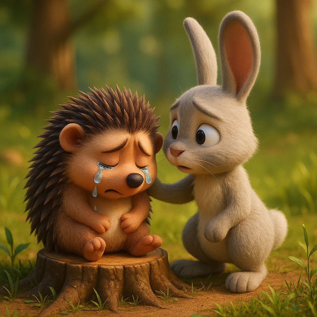 Ёжик и зайчик