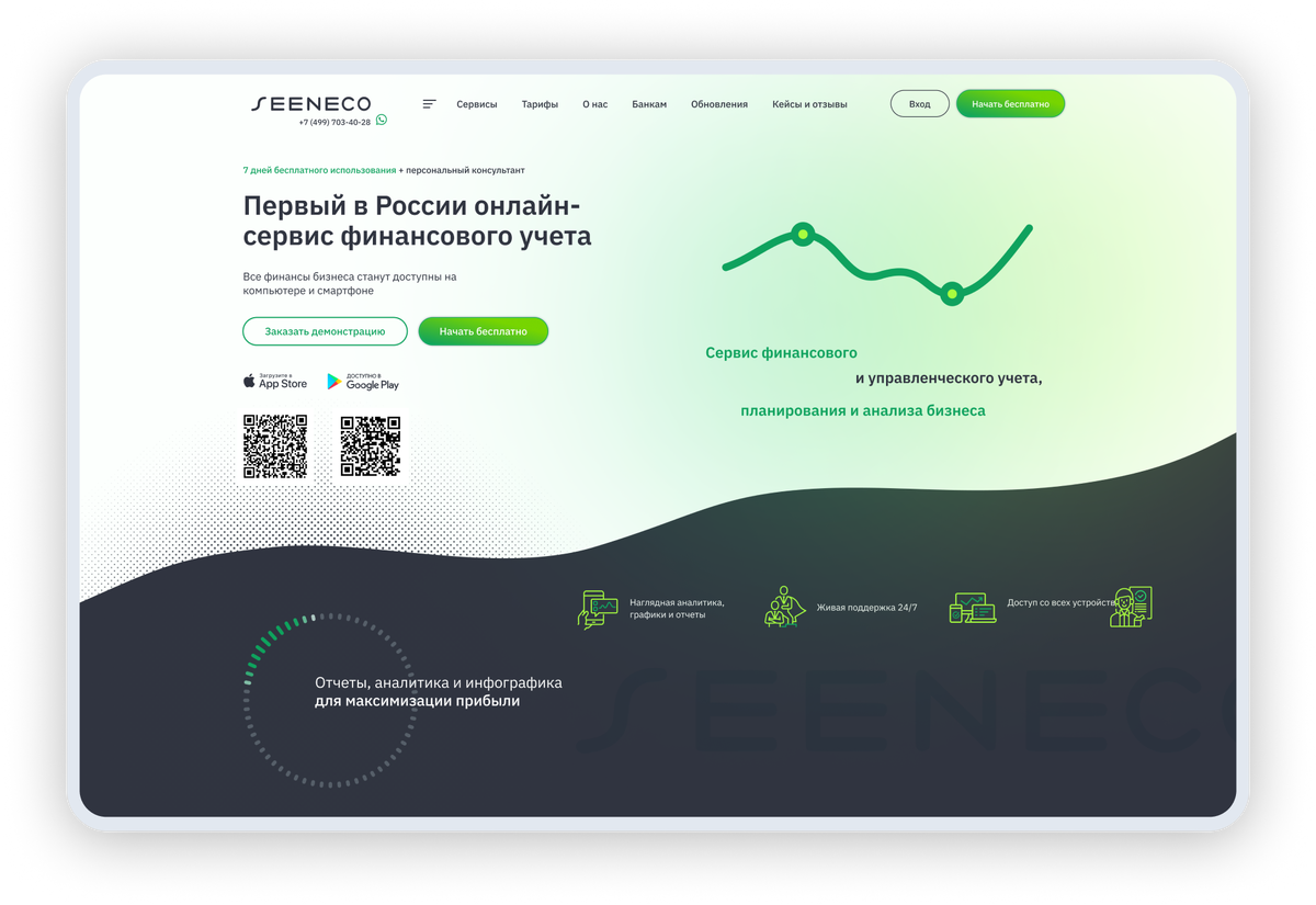 Кейс по разработке и SEO-оптимизации сайта seeneco.com/ru