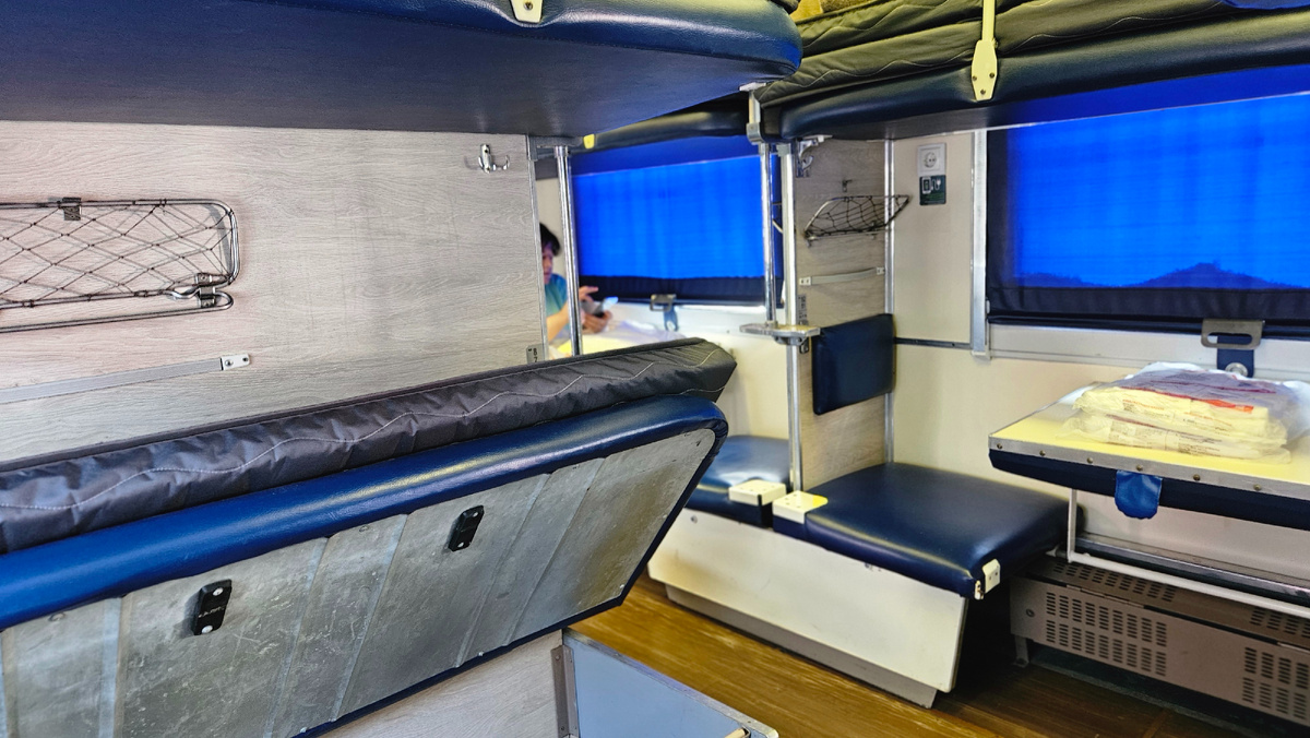 Полупустой вагон при отсутствии билетов. Фото автора.