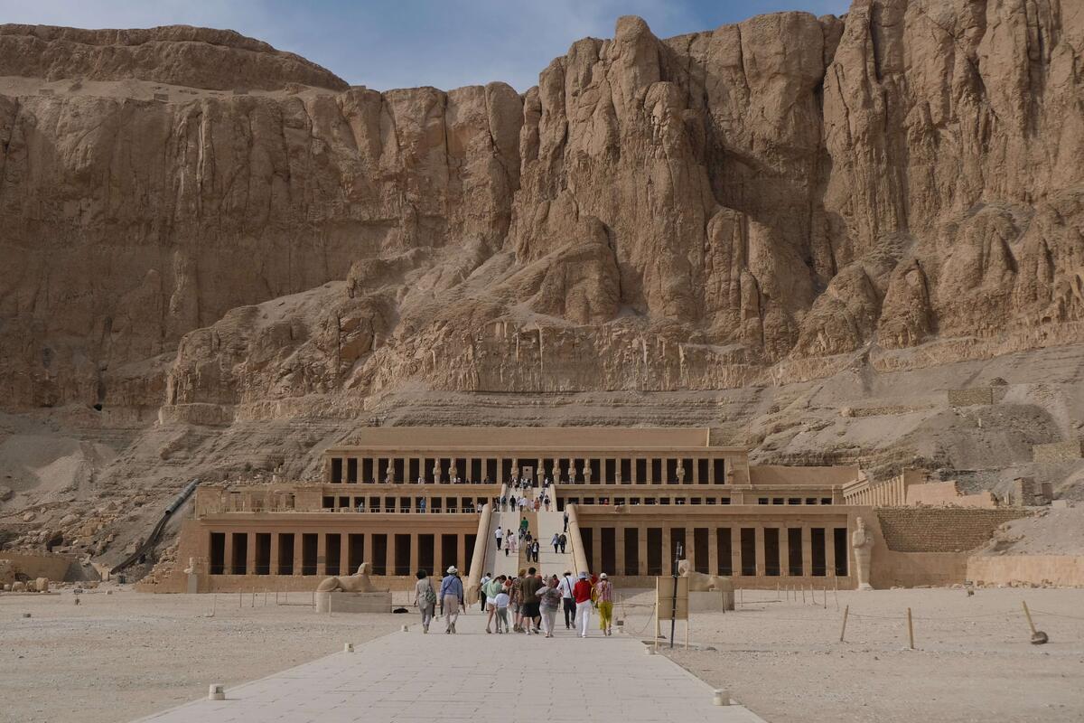 Вход в храм Хатшепсут