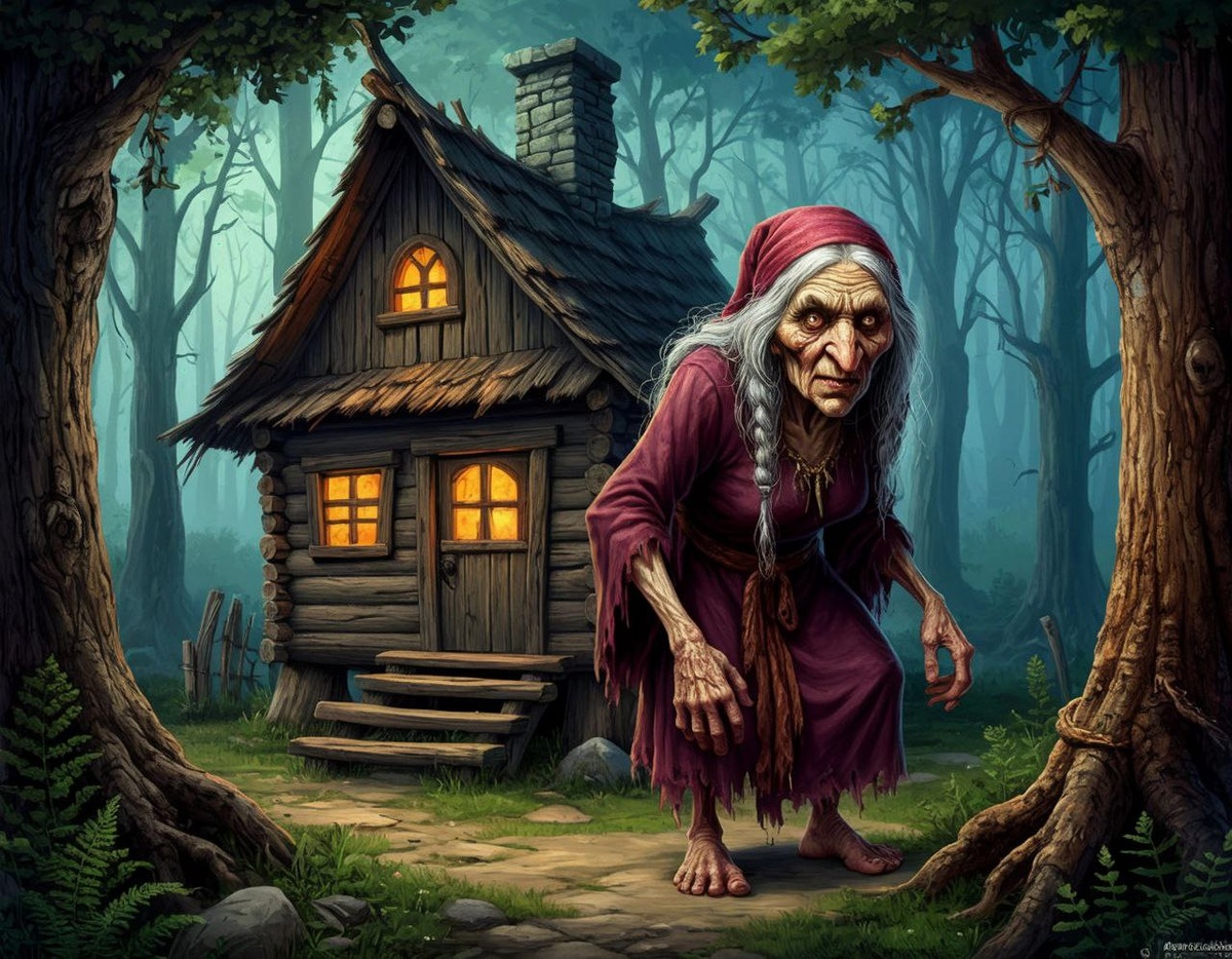 Баба-яга - ведьма, колдунья, покровительница зверей.