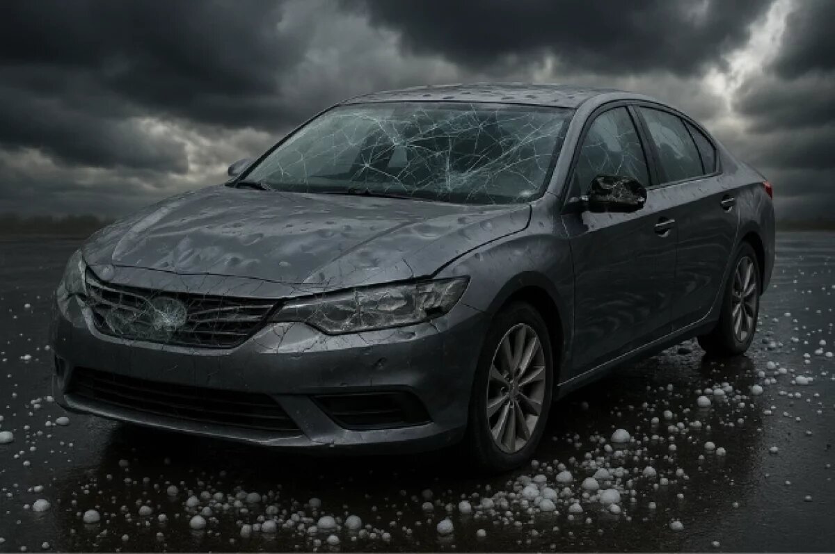    Град остаётся главной причиной ущерба автомобилям после непогоды в России