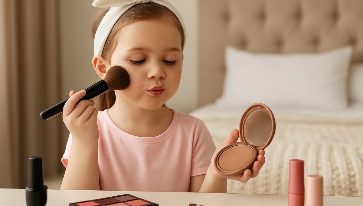    Даже детская косметика может представлять опасность для здоровья ребенка.