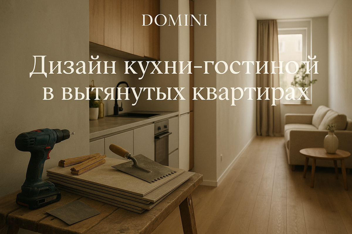    Идеальный дизайн вытянутой кухни-гостиной для уютной жизни в МО