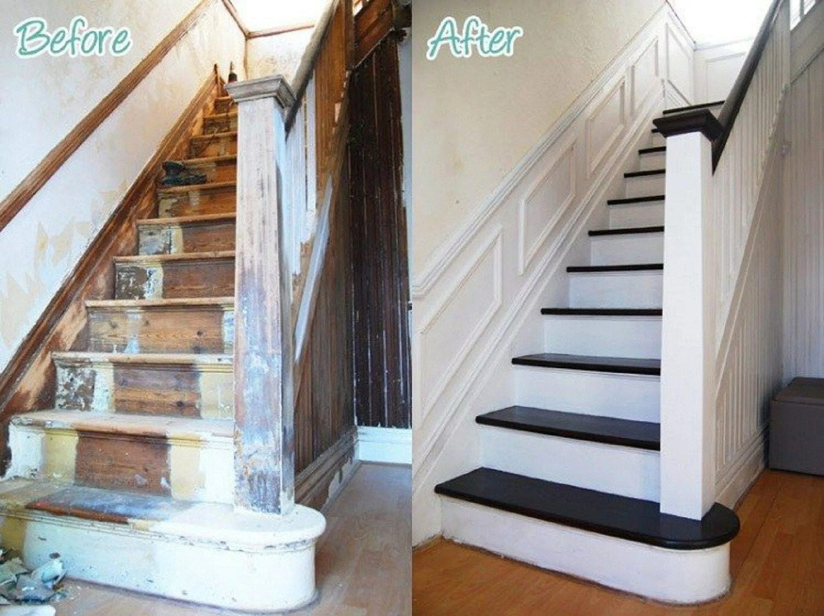 Подготовка старой деревянной лестницы к новому покрытию (пошаговая инструкция)
