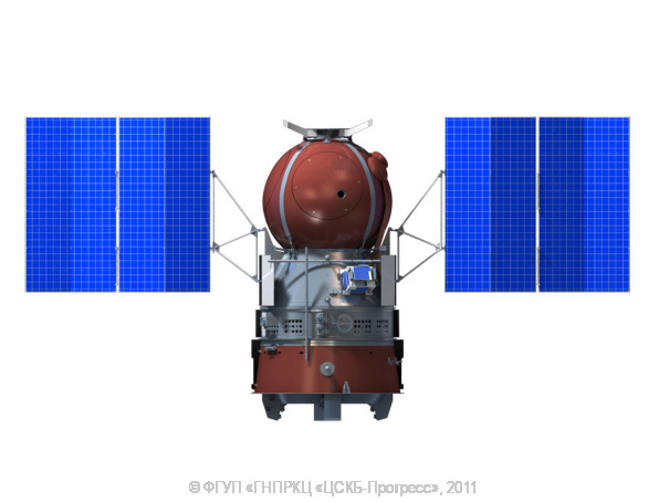 
Космический аппарат «Бион-М» №1 (схематичная 3d-модель). Источник: РКЦ «Прогресс»