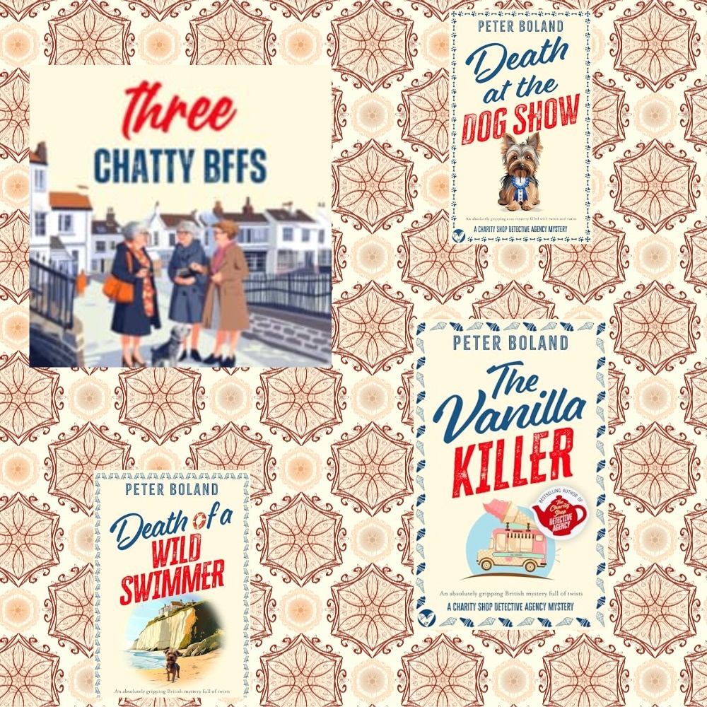 Коллаж из обложек книг Питера Боланда, еще не издаваемых в России