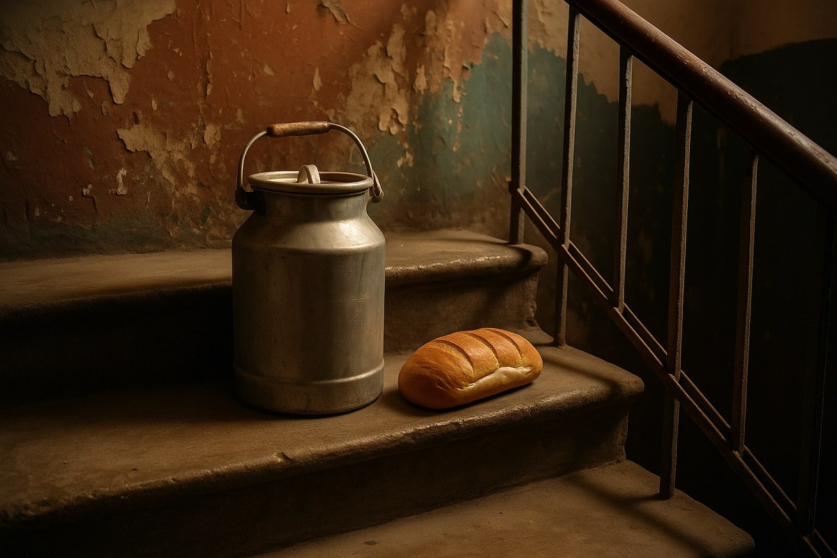 Такое могли оставить соседи у дверей — без страха, что исчезнет. Потому что все были своими. Даже хлеб пах по-другому. И воздух был вкусным.