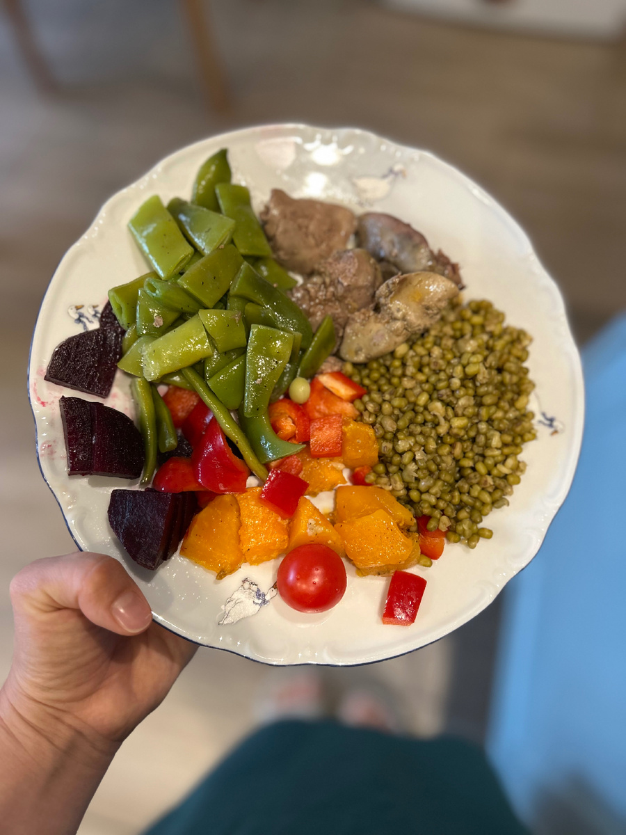 Фото автора. Сбалансированное питание по принципу Гарвардской тарелки