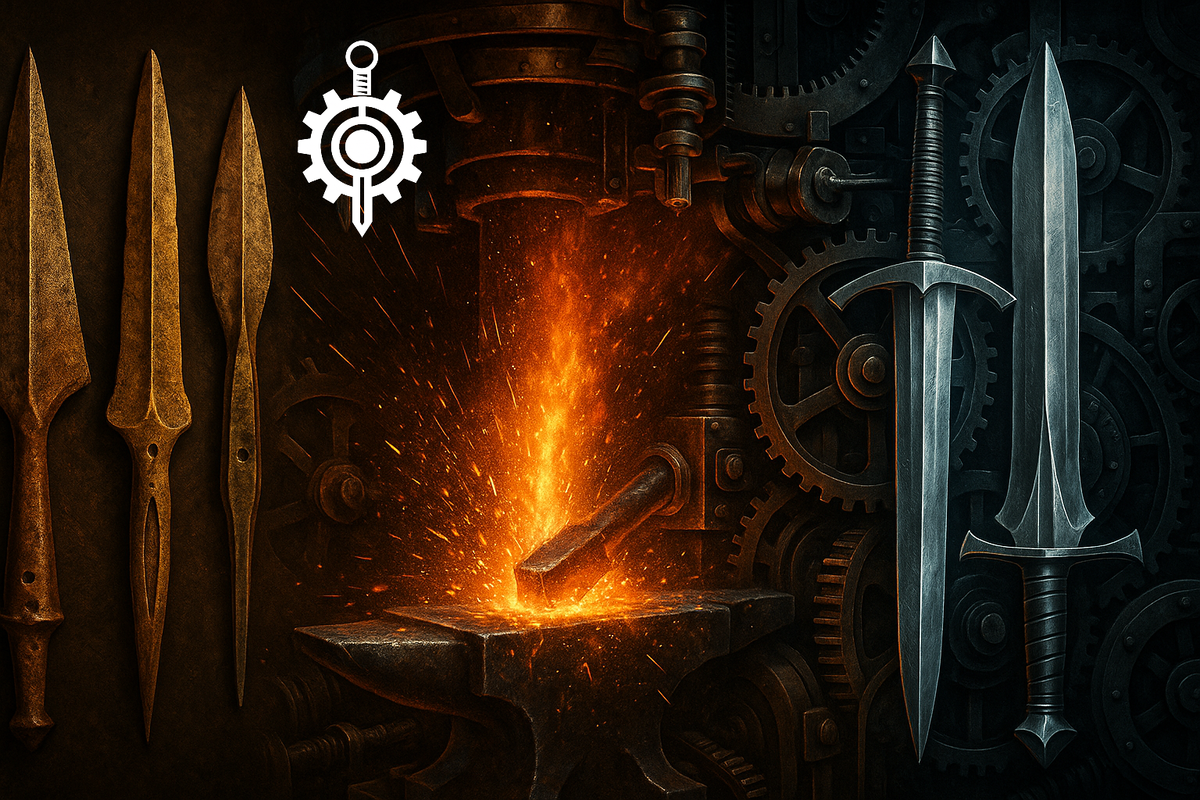 От первых медных кинжалов до совершенных стальных клинков - путь длиной в тысячелетия, усеянный открытиями, войнами и техническими прорывами