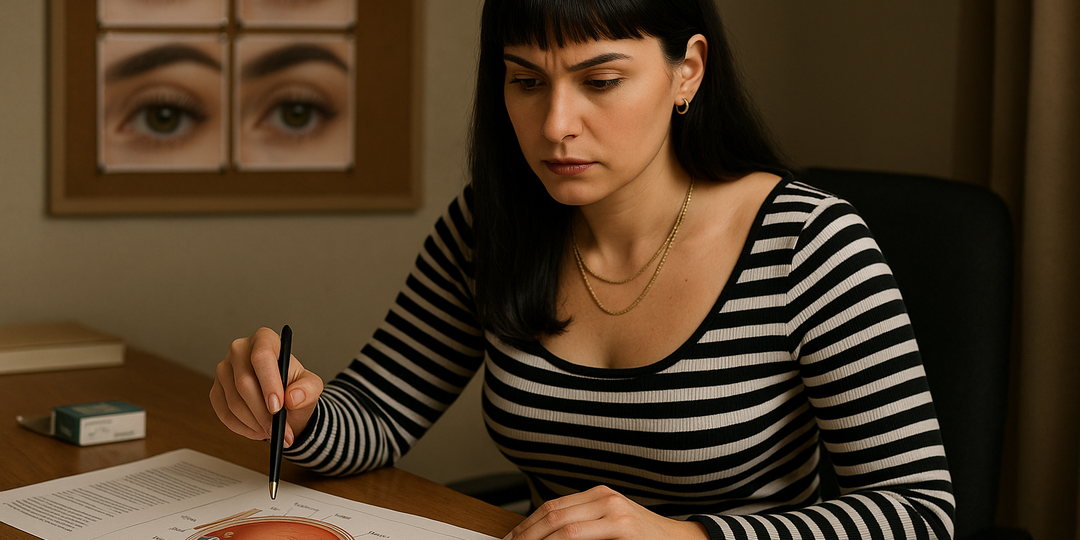 Красные глаза после наращивания: почему это не норма и как мастеру избежать химического ожога у клиента