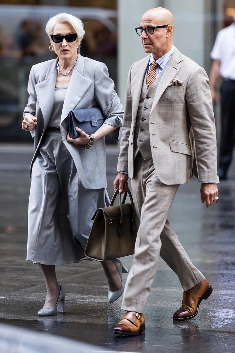 Мэрил Стип и Стэнли Туччи. Фото: GC Images