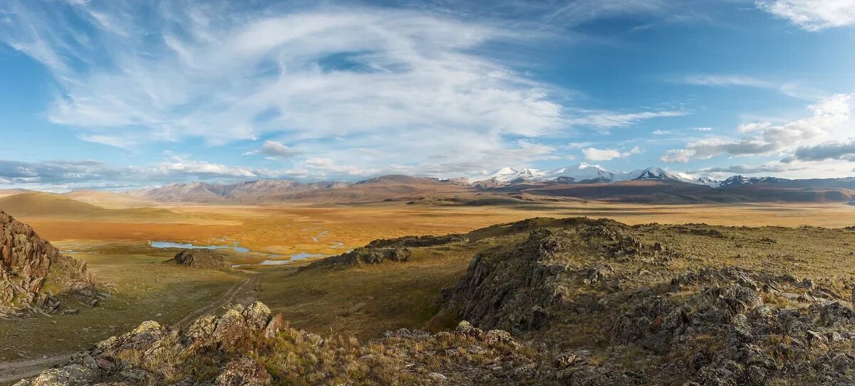    Вид на плато Укок. Фото: Tinarova, лицензия Creative Commons, Wikimedia Commons