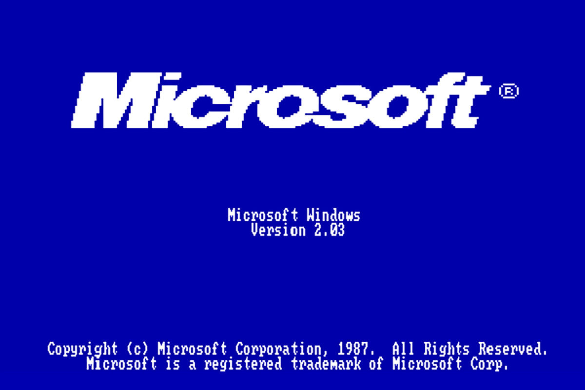 Синий экран в Windows 2.x