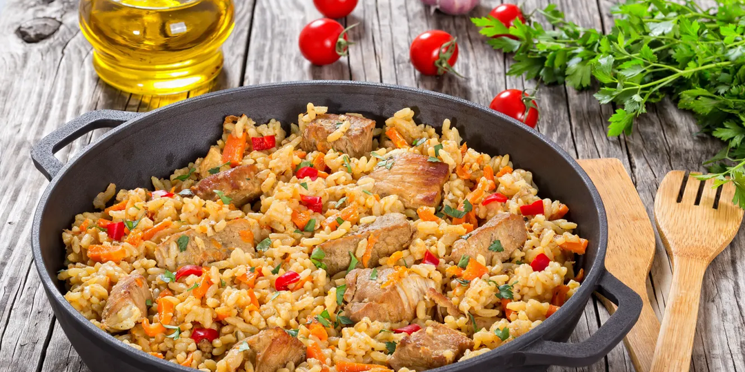 Как приготовить вкусный плов на сковороде — простой пошаговый рецепт
