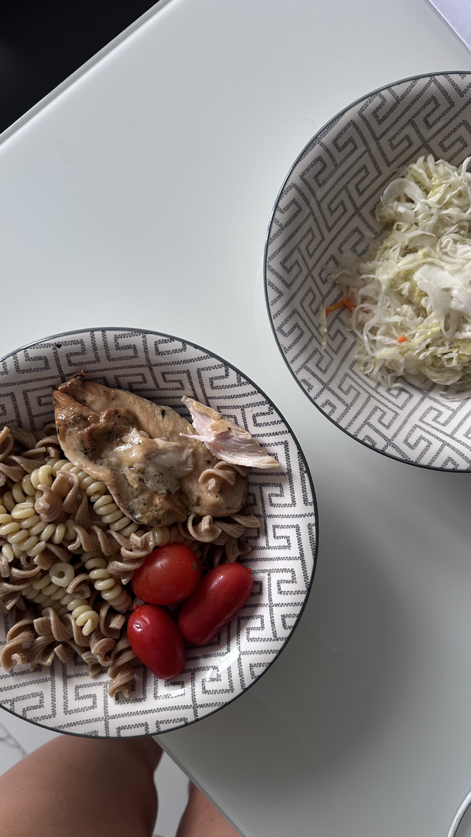 Мой обед после 20-ти километровго кросса. Баланс между белками, углеовдами быстро восстанавливает потери и запускает процессы восстановления.