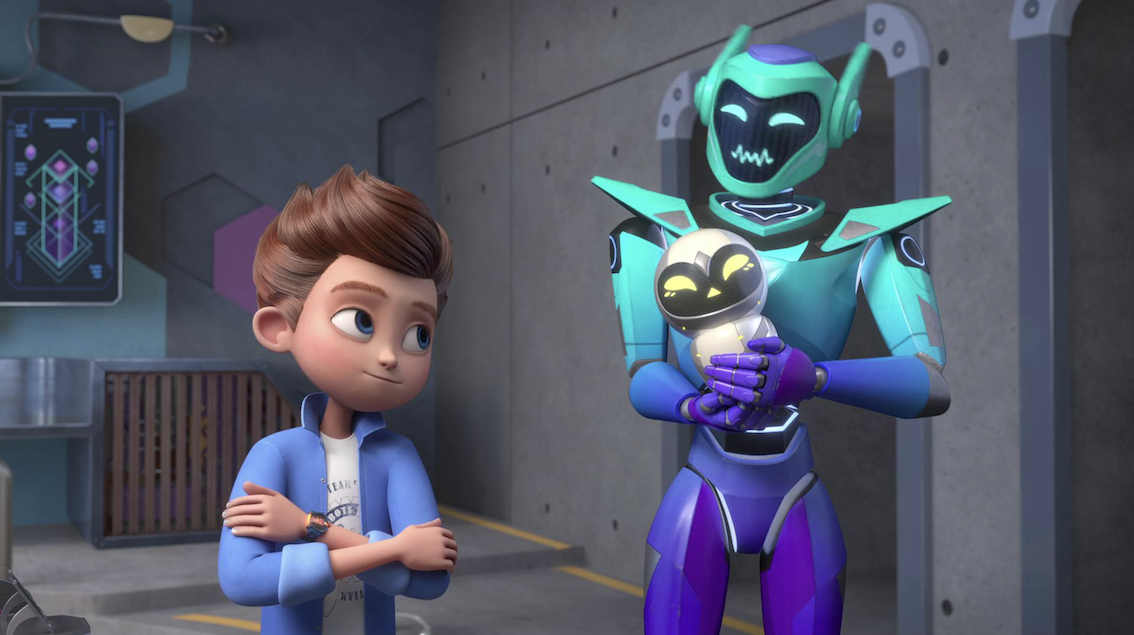 Кадр из мультсериала «Стальная команда»