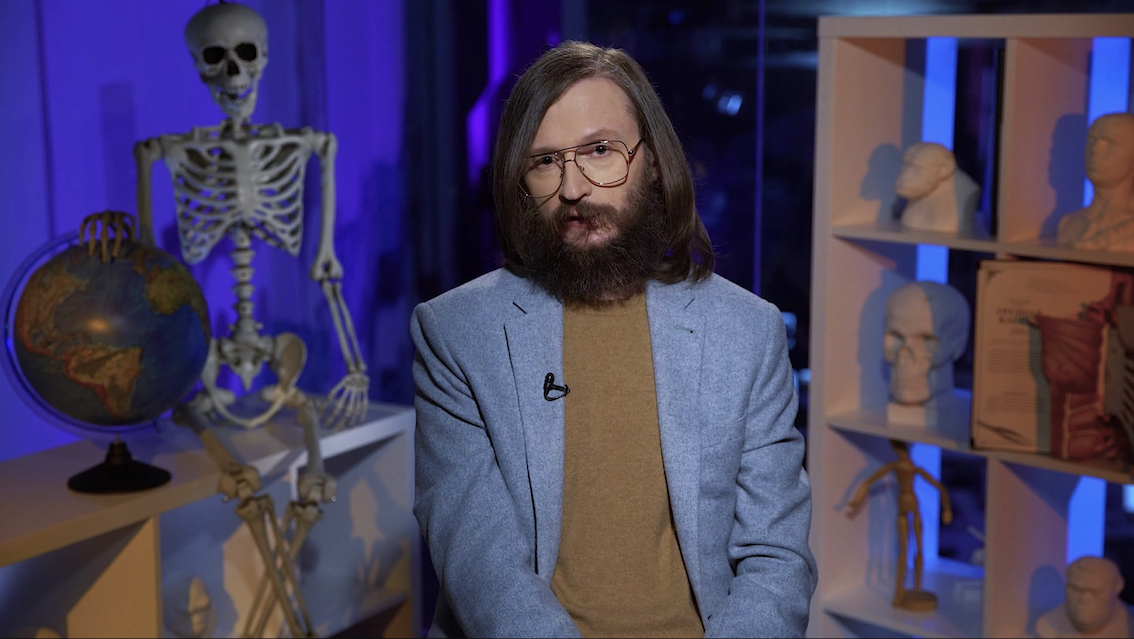 Кадр из шоу «Дробышевский. Человек разумный»