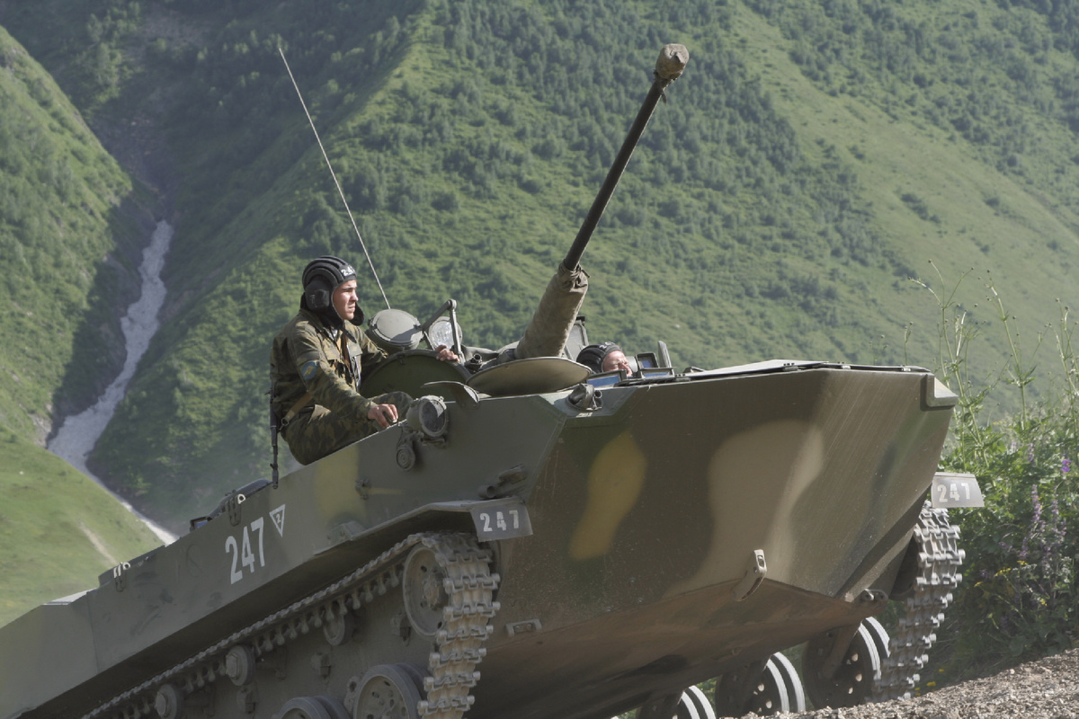 Десантники 76-й дивизии ВДВ в Южной Осетии