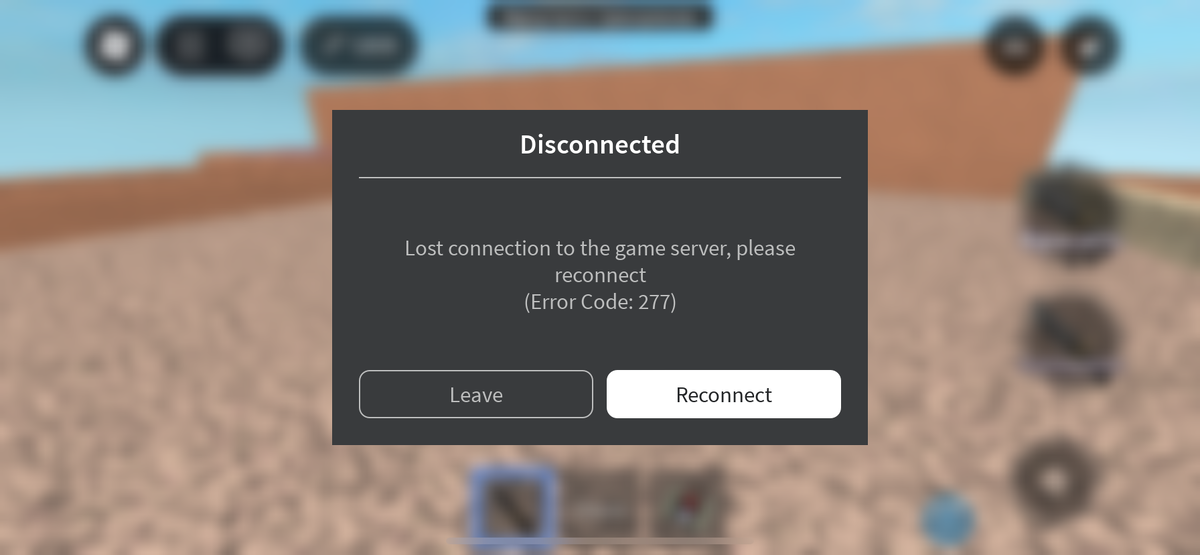 Пример ошибки в игре