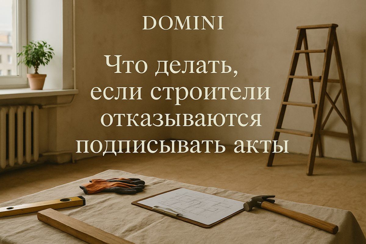    Почему строители отказываются подписывать акты приёмки работ?