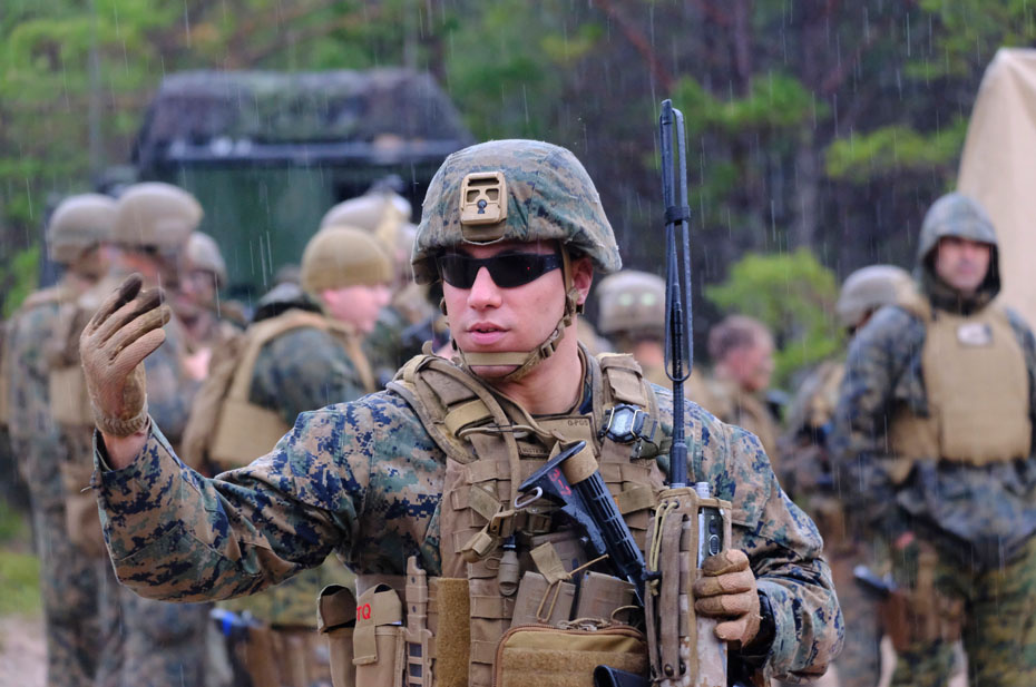 Американские военнослужащие на международных военных учениях НАТО. Фото: VALDA KALNINA \ EPA \ TASS