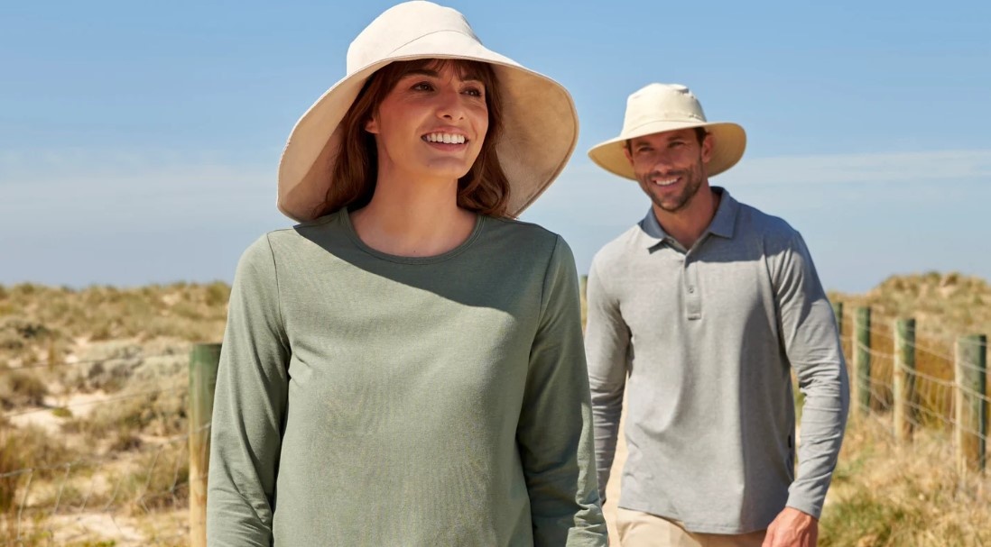 Фото известного австралийского бренда, производящего солнцезащитную одежду Солбари: https://www.solbari.com/