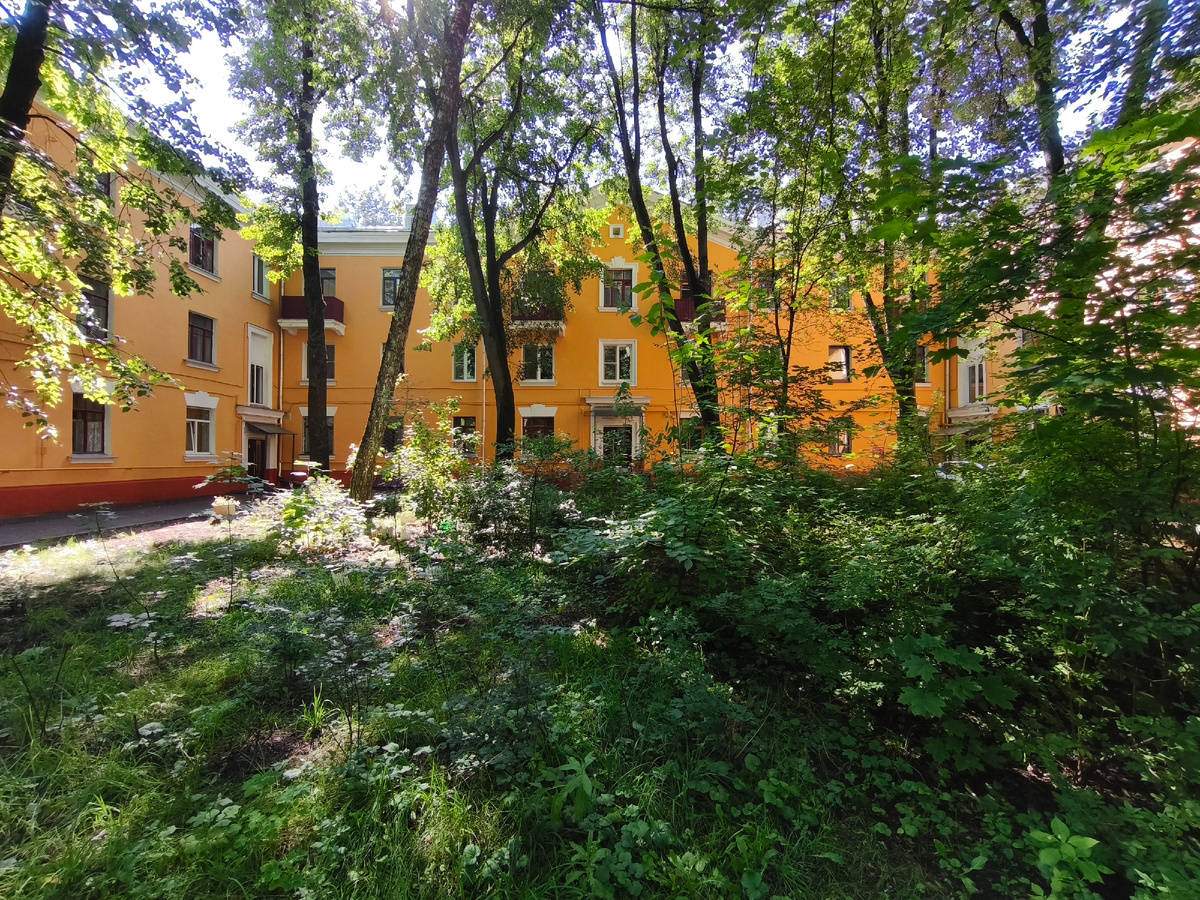 1-я Парковая, 5-7. Уютный двор-курдонёр. Фото автора статьи.