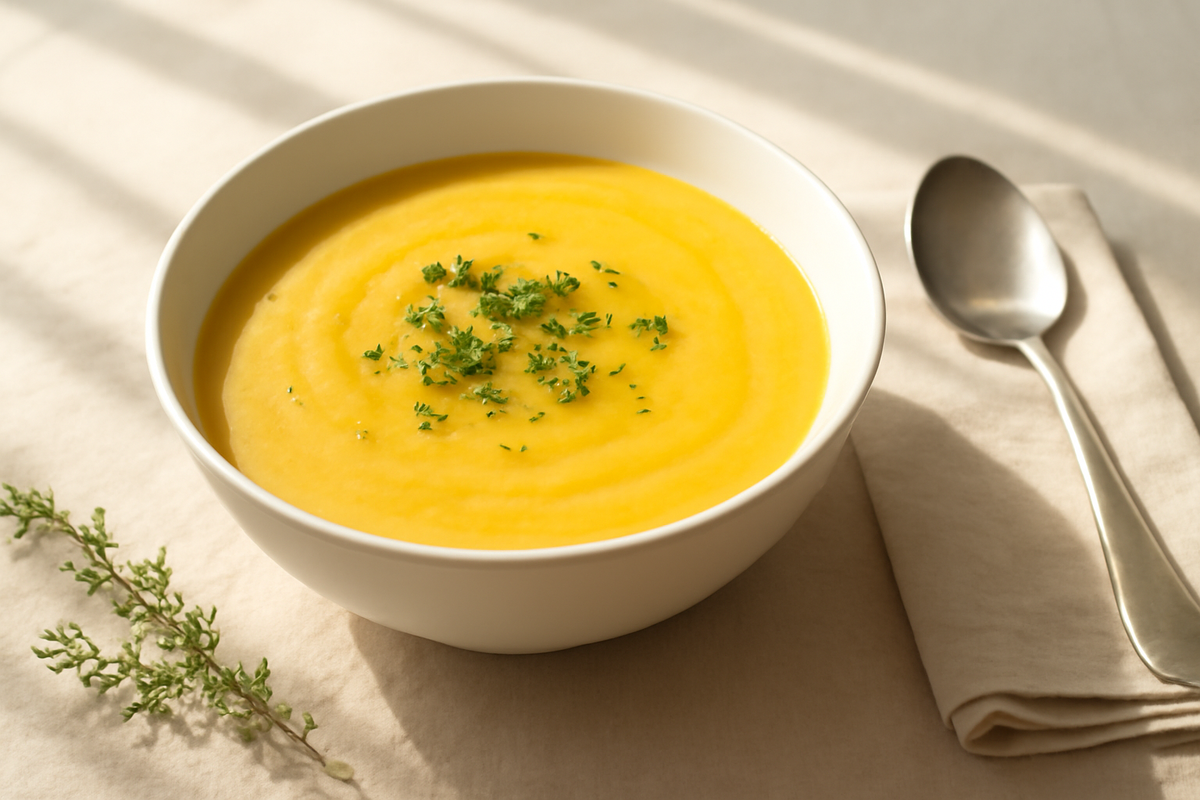 Суп-пюре из лисичек