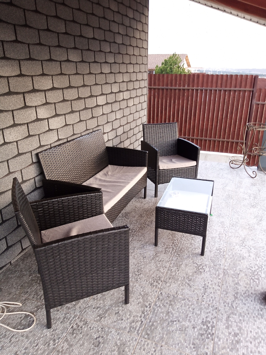 Наша терраса. Мебель-подарок сестры.