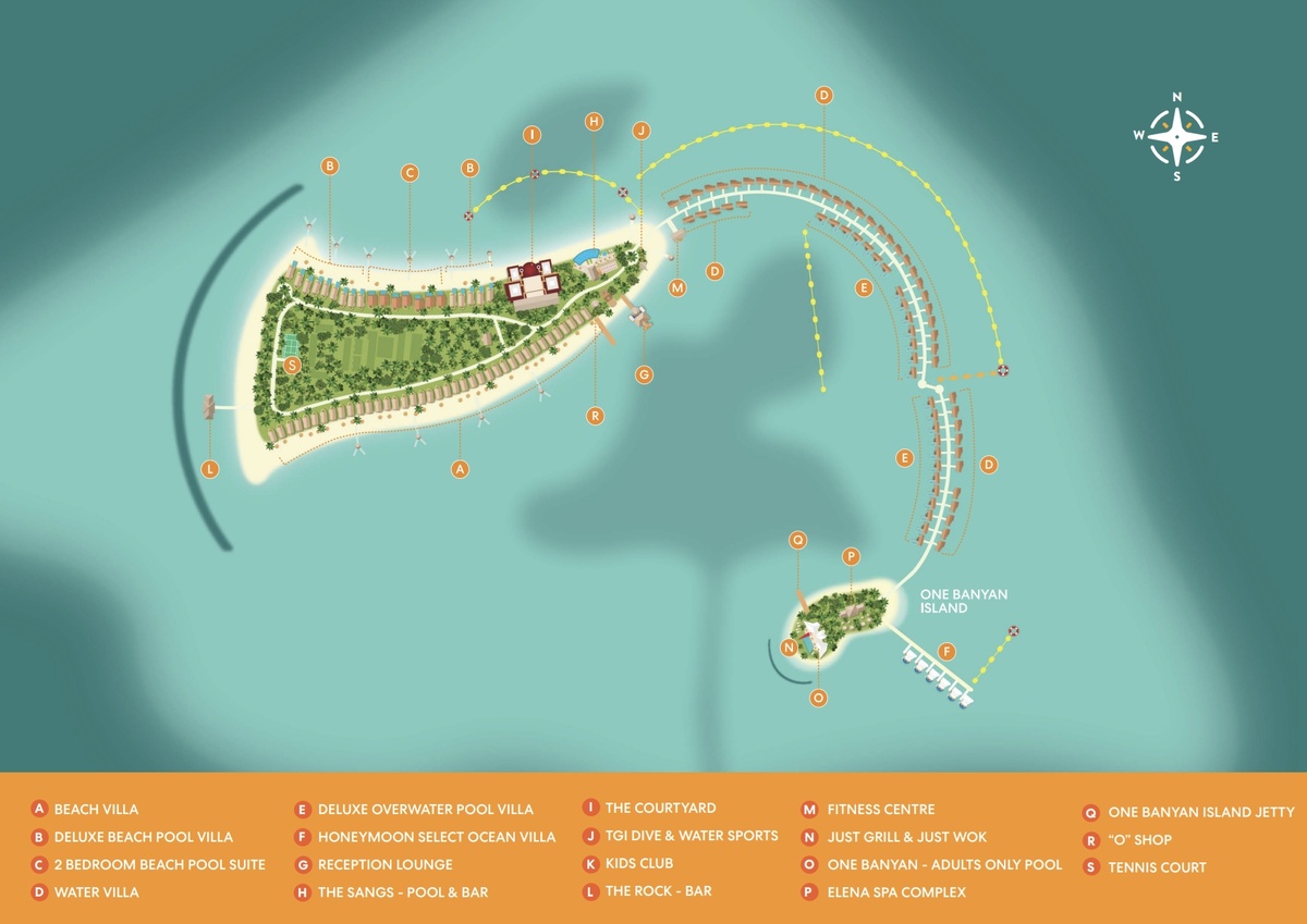 Карта резорта Oblu Select Sangeli 5*