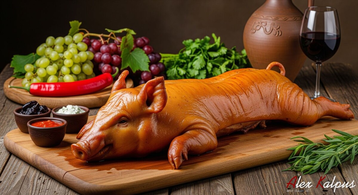 Царь пира: жареный поросенок по-грузински