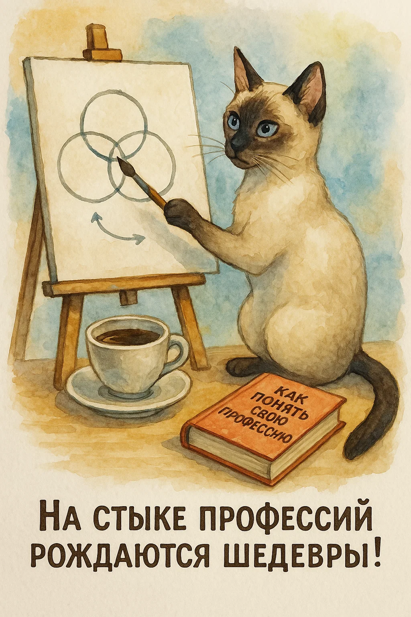 Этот арт создан нейросетью в соавторстве с тайским котом Ти и владельцем Арт-мастерской ИИ.