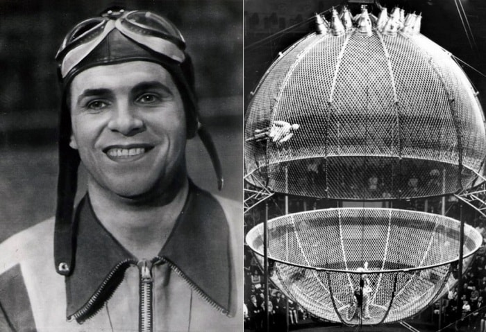 Петр Маяцкий и *Шар смелости*. Фото: hideip.pw
