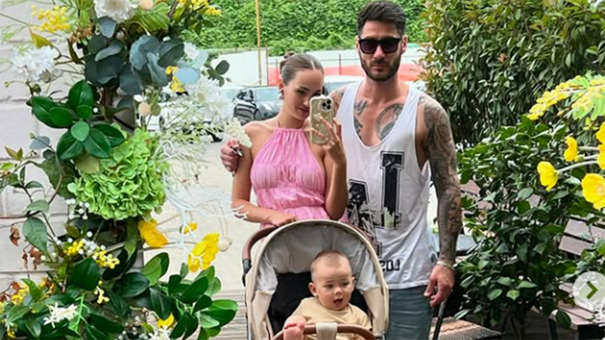 Тигран Салибеков и Вика Лысковец с сыном Леоном. Фото: соцсети Тиграна Салибекова