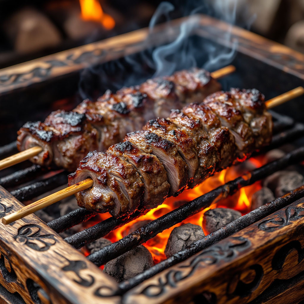 Классический Кавказский шашлык (Баранина на Углях